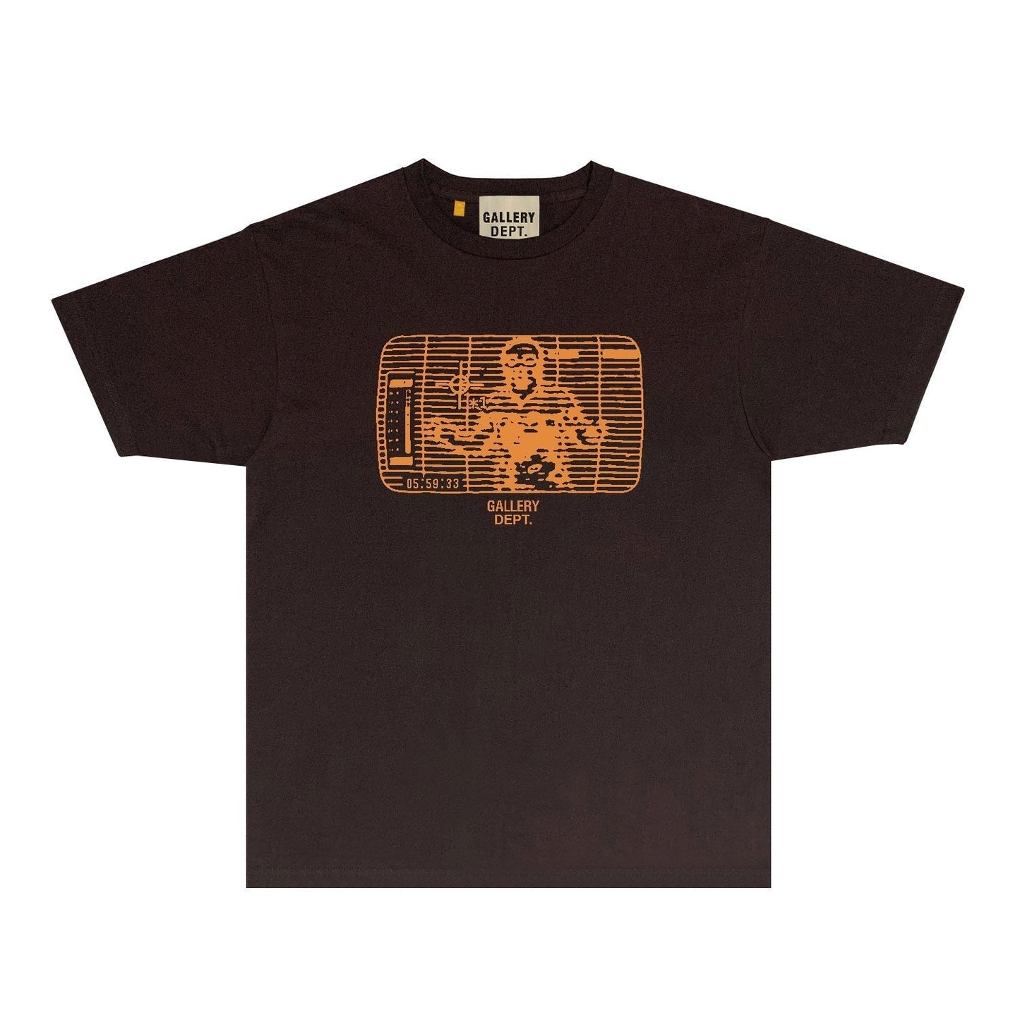 Gallery Dept T Shirt Retro Printed Loose Short-Sleeved Shirt