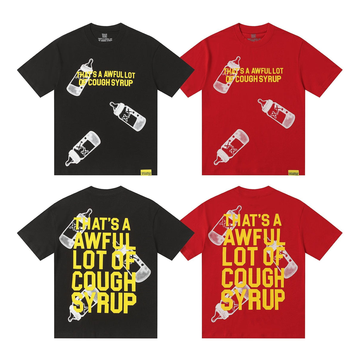 THAT'S A AWFUL LOT OF COUGH SYRUP Front & Back Graphic T-Shirt ¡ª comparison