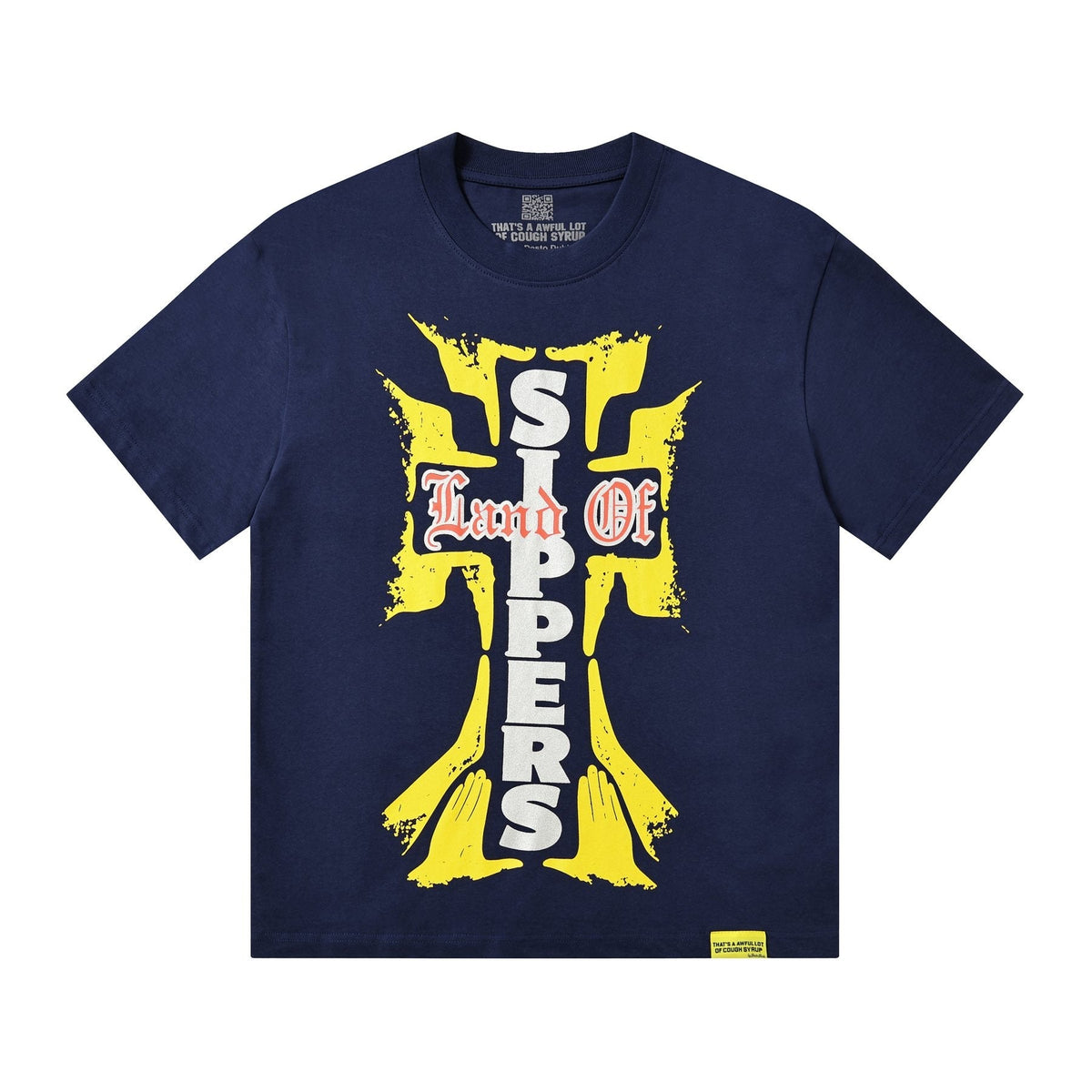 THAT'S A AWFUL LOT OF COUGH SYRUP Cross Graphic Short-Sleeve T-Shirt ¡ª front