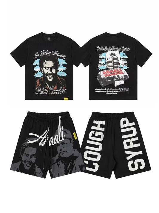 THAT'S A AWFUL LOT OF COUGH SYRUP Pablo Escobar Graphic Short-Sleeve Set ¡ª hero